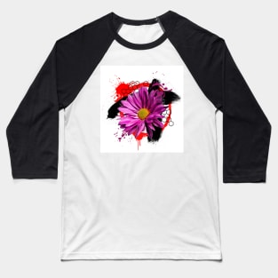 Digital Art Abstract Flower Baseball T-Shirt